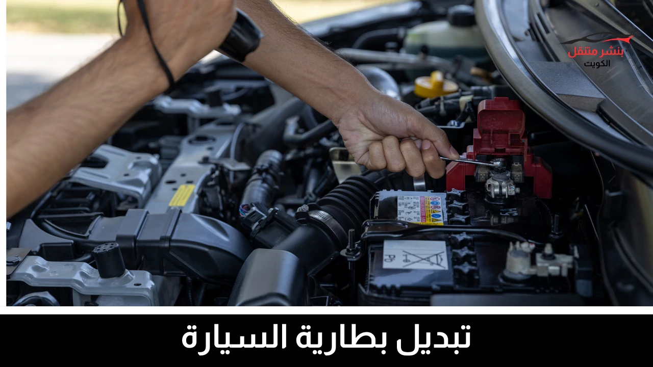 تبديل بطارية السيارة